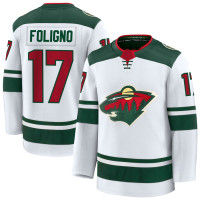 Minnesota Wild #17 Marcus Foligno Away Premium Green Jersey Minnesota Wild #17 Marcus Foligno Away Premium Green Jersey
