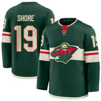 Youth Minnesota Wild #19 Devin Shore Home Premium Green Jersey