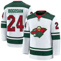 Youth Minnesota Wild #24 Zach Bogosian Away Premium Green Jersey
