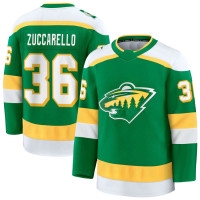 Minnesota Wild #36 Mats Zuccarello Alternate Premium Green Jersey