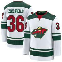 Minnesota Wild #36 Mats Zuccarello Away Premium Green Jersey