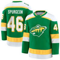 Minnesota Wild #46 Jared Spurgeon Alternate Premium Green Jersey