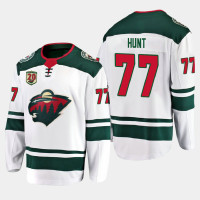 Minnesota Wild #77 Brad Hunt 2020-21 20th Anniversary Away White Jersey