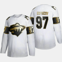 Minnesota Wild Kirill Kaprizov #97 Golden Edition Authentic Jersey - White
