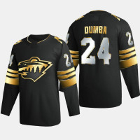 Men Minnesota Wild Matt Dumba #24 2020-21 Golden Edition Limited Authentic Jersey - Black
