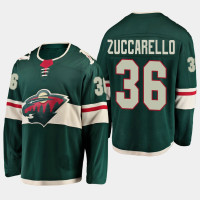 Men's Minnesota Wild Mats Zuccarello #36 Green Home Breakaway Player Jersey
