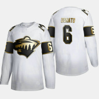 Men's Minnesota Wild Ryan Donato #6 Golden Edition White Authentic Jersey