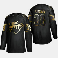Minnesota Wild Ryan Hartman #38 Golden Edition Authentic Jersey - Black