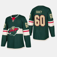 Minnesota Wild #60 Carson Soucy Home Green Jersey Minnesota Wild #60 Carson Soucy Home Green Jersey