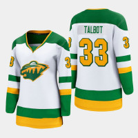 Women Minnesota Wild Cam Talbot #33 2021 Special Edition White Jersey