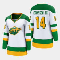 Women Minnesota Wild Joel Eriksson Ek #14 2021 Special Edition White Jersey