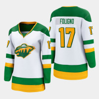 Women Minnesota Wild Marcus Foligno #17 2021 Special Edition White Jersey