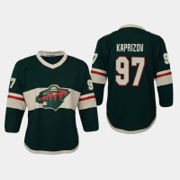 Youth Minnesota Wild Kirill Kaprizov #97 Home 2021 Jersey Green